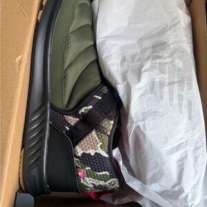 New Balance Green and Black Camouflage Sneakers